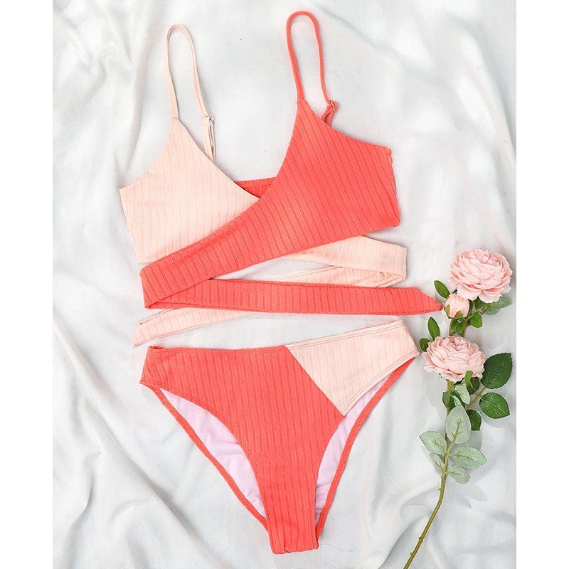 Dwukolorowy strój kąpielowy