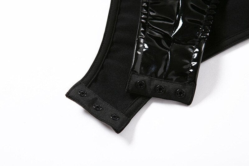 Body lateksowe z głębokim dekoltem