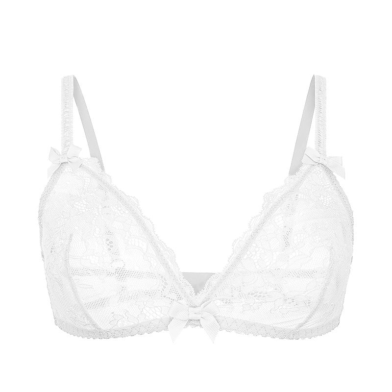 Koronkowy biustonosz z regulowanymi ramiączkami