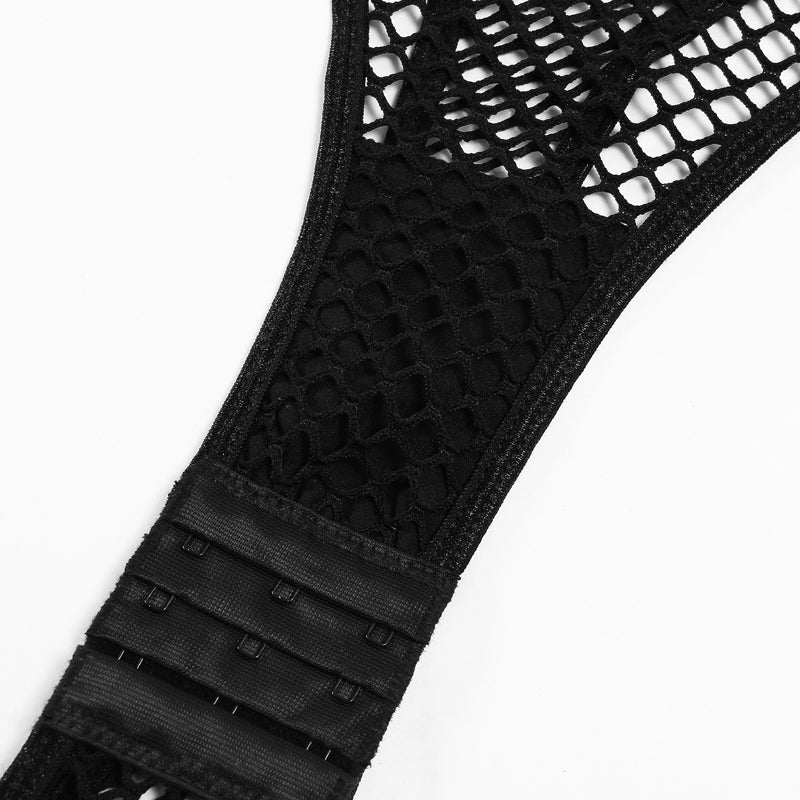 Siateczkowe body w stylu kabaretek