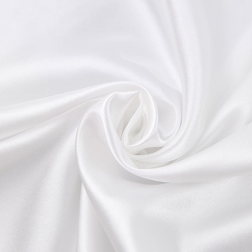 Szlafrok satynowy z długim rękawem