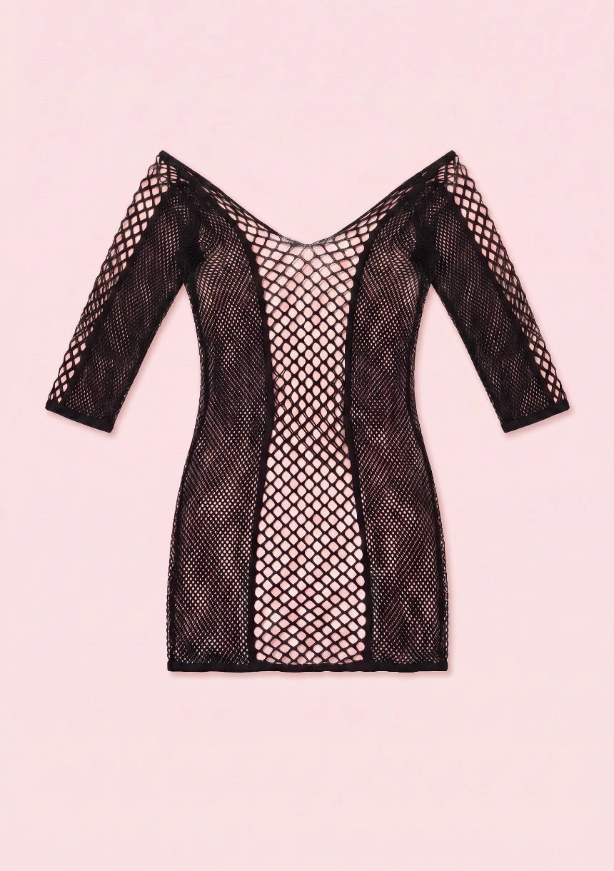 Krótkie bodystocking o kroju sukienki