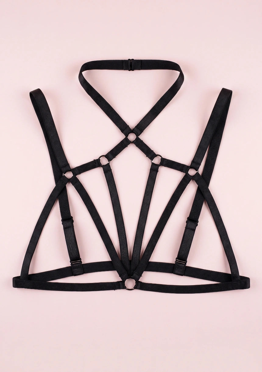 Ozdobny harness do biustonosza
