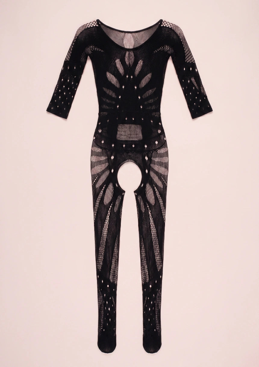 Bodystocking z odkrytymi ramionami