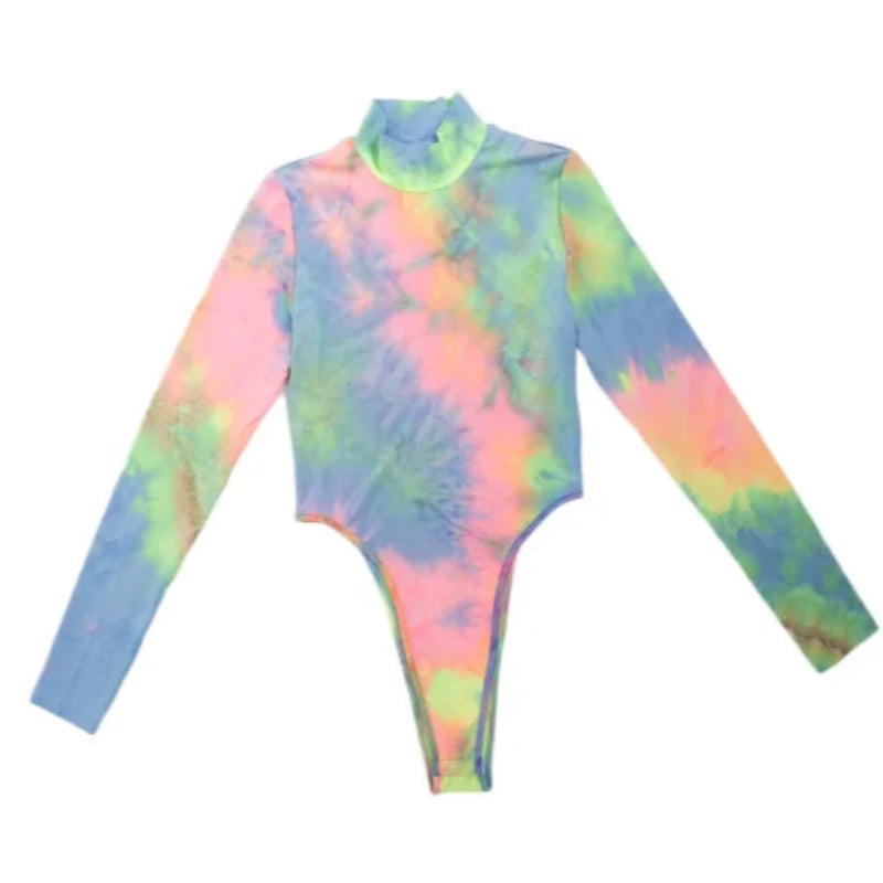 Body damskie z motywem tie dye