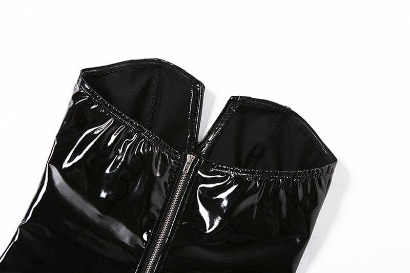 Body lateksowe z głębokim dekoltem