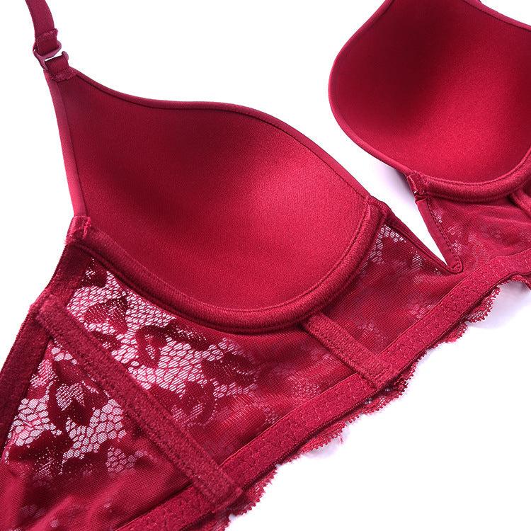 Biustonosz modelujący z głębokim dekoltem w literę V