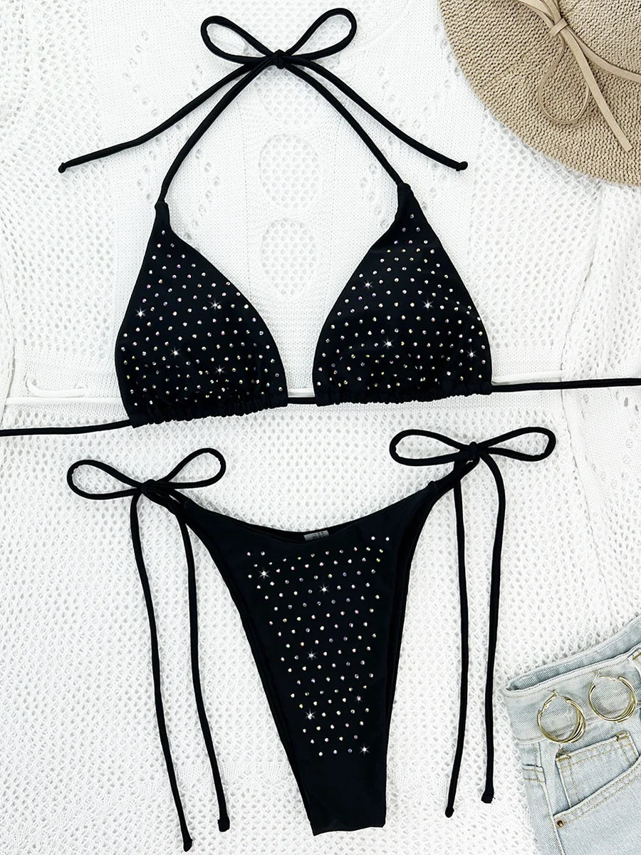 Luksusowe bikini z cyrkoniami