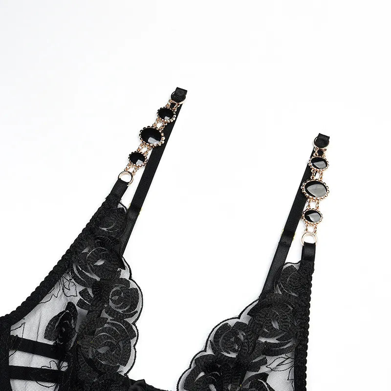 Koronkowy komplet bielizny z regulacją