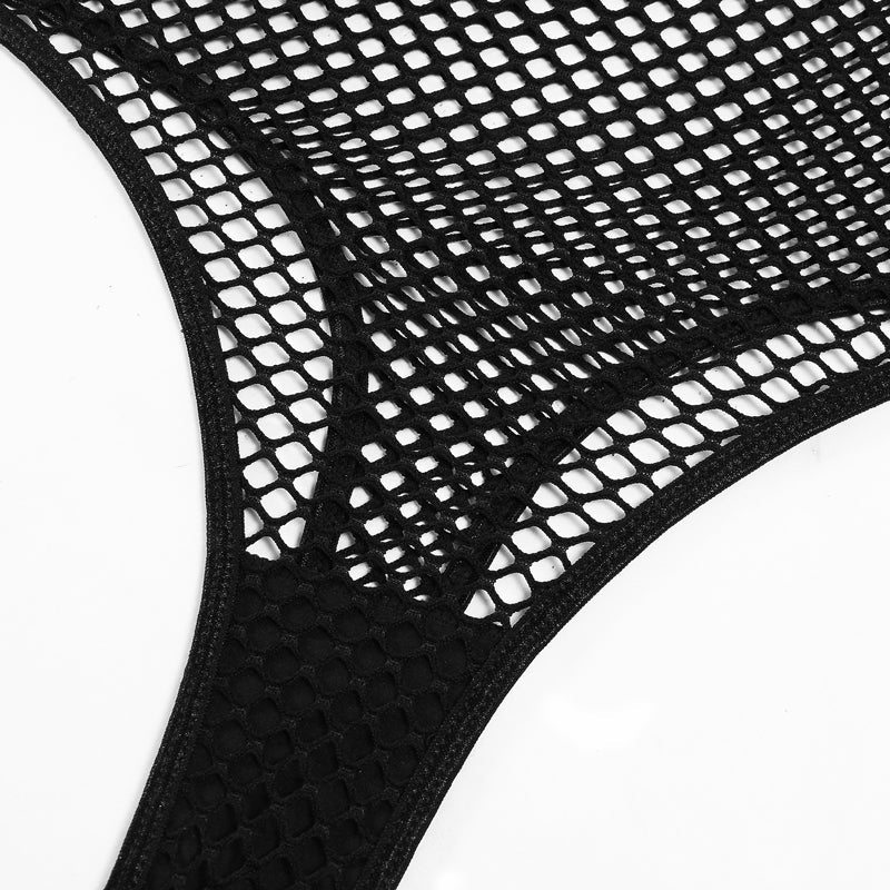 Siateczkowe body w stylu kabaretek