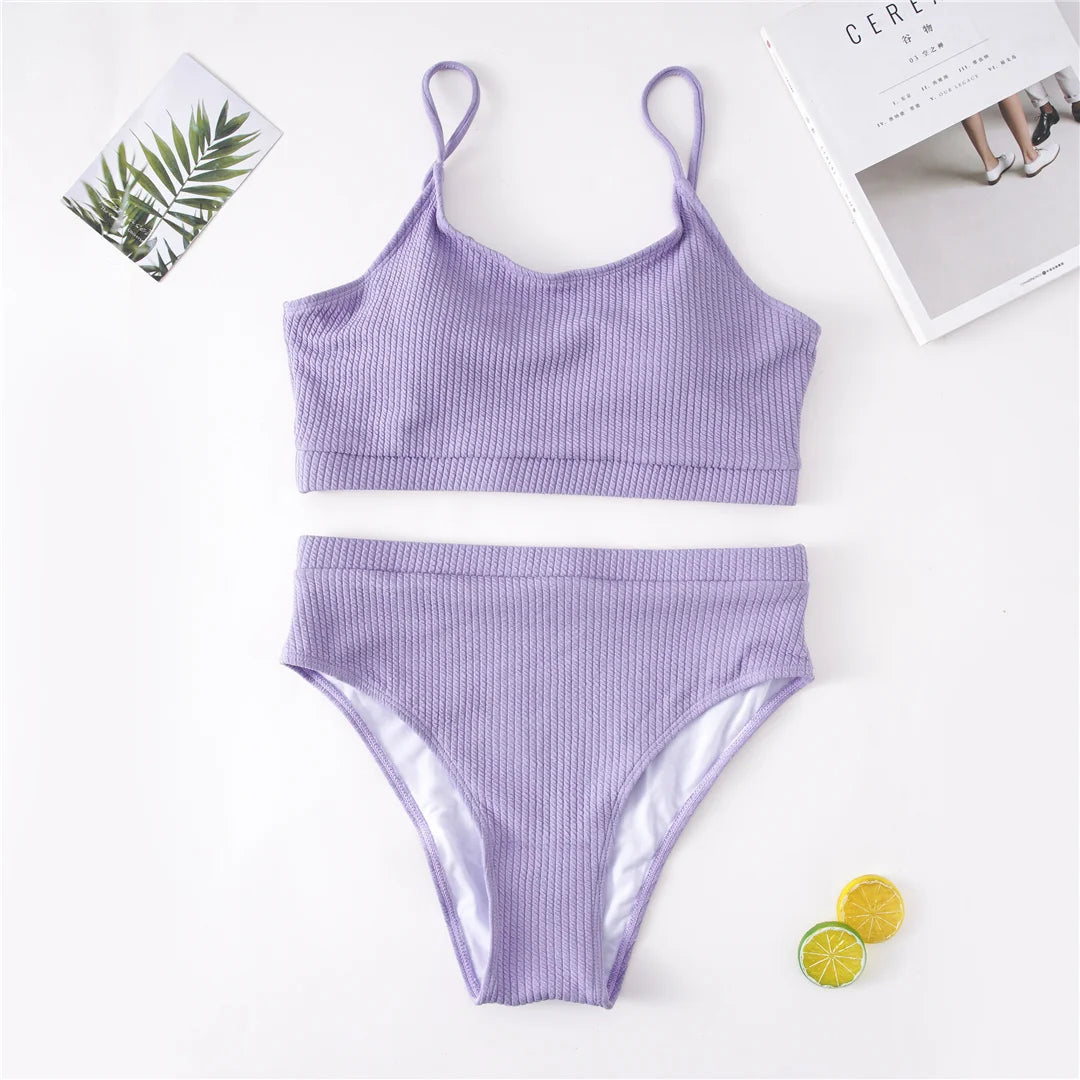 Dwuczęściowy strój kąpielowy plus size z regulowanymi ramiączkami