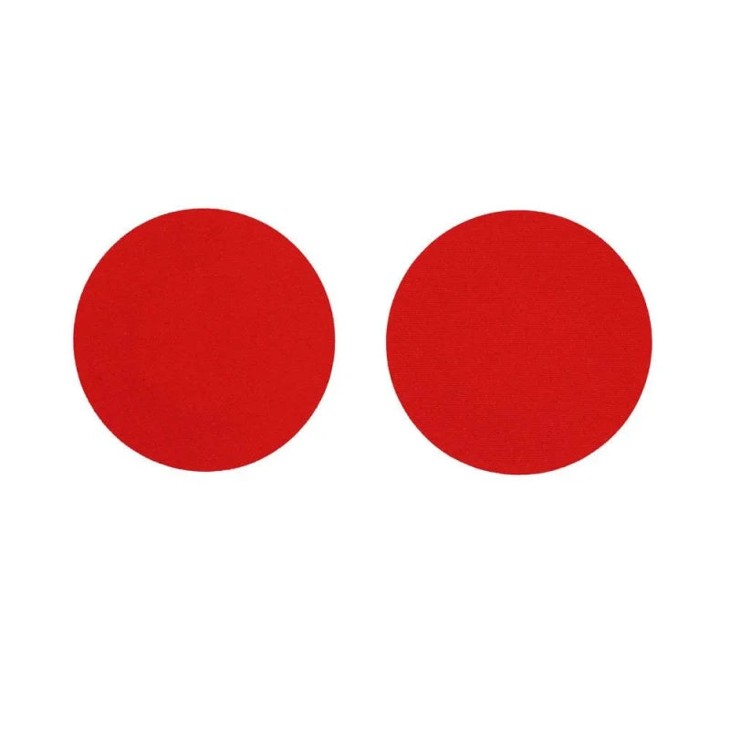 Kolorowe naklejki na sutki w kształcie koła - Czerwony / Uniwersalny