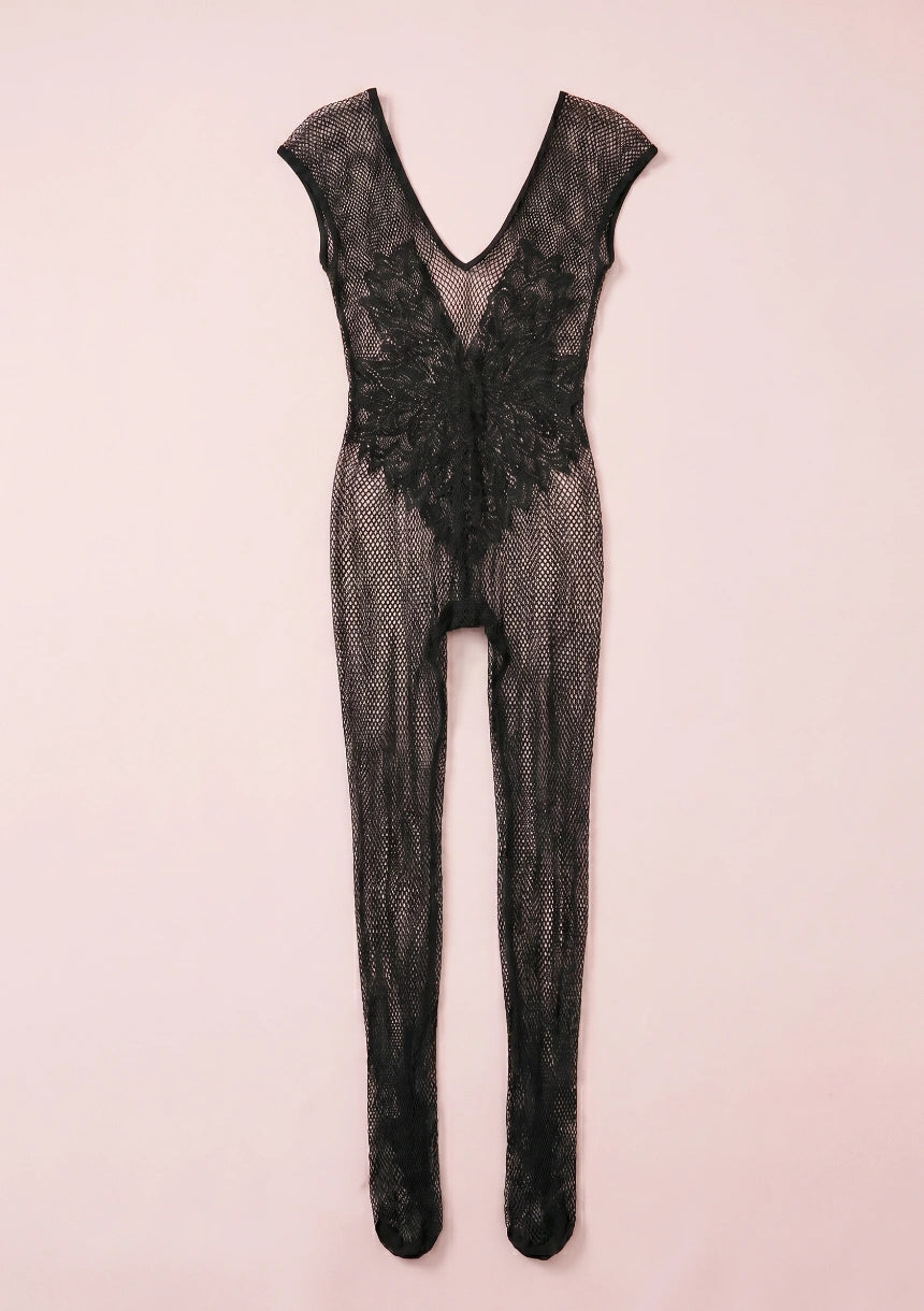 Bodystocking z motywem anioła