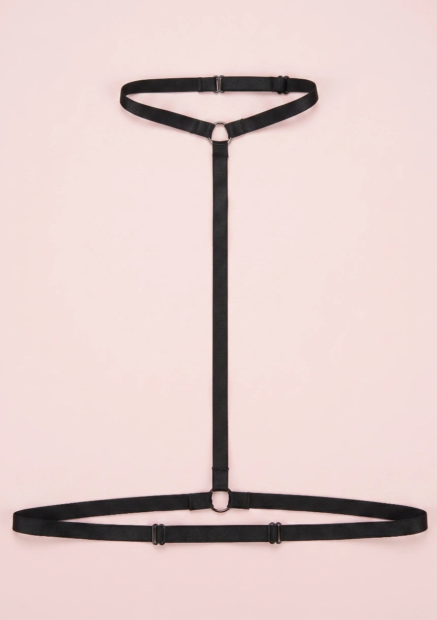 Harness z chokerem bo biustonosza