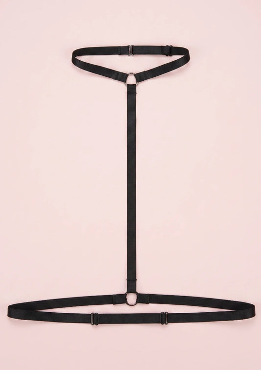 Harness z chokerem bo biustonosza