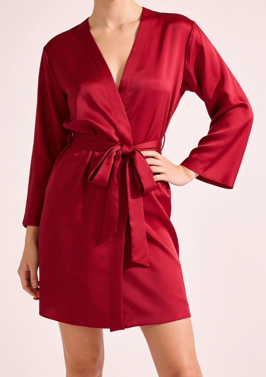 Szlafrok satynowy
