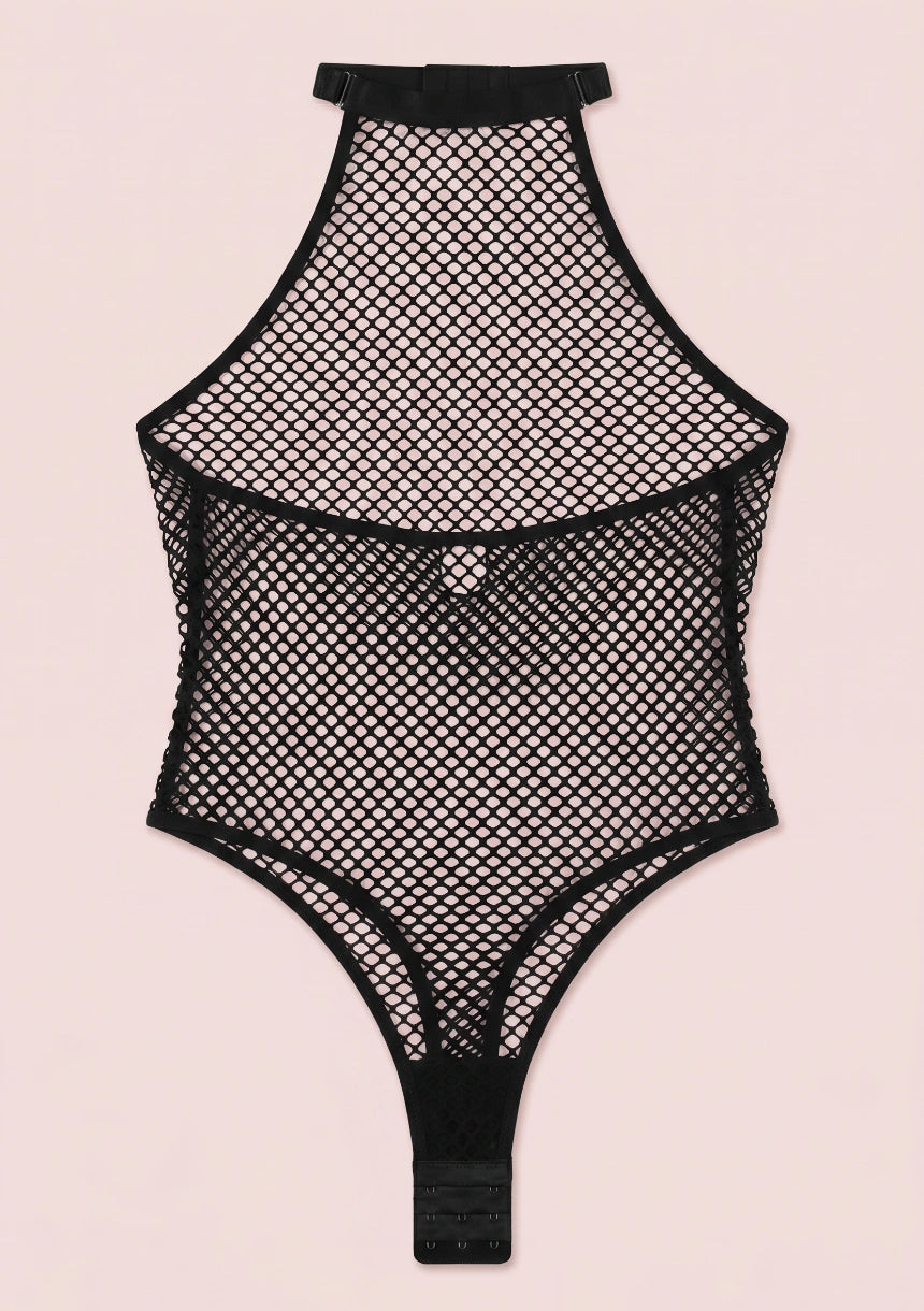 Siateczkowe body w stylu kabaretek