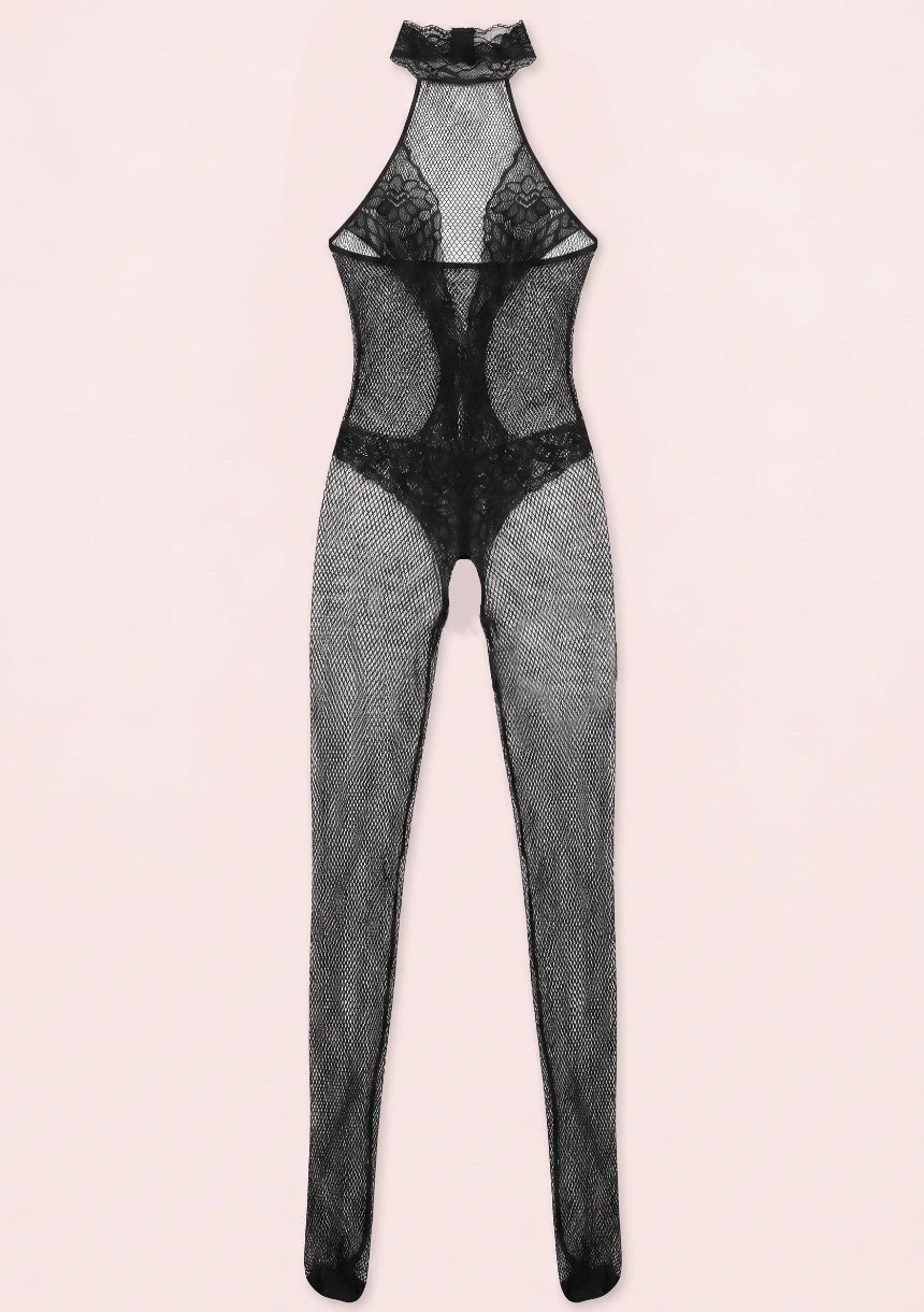 Uniwersalne koronkowe bodystocking