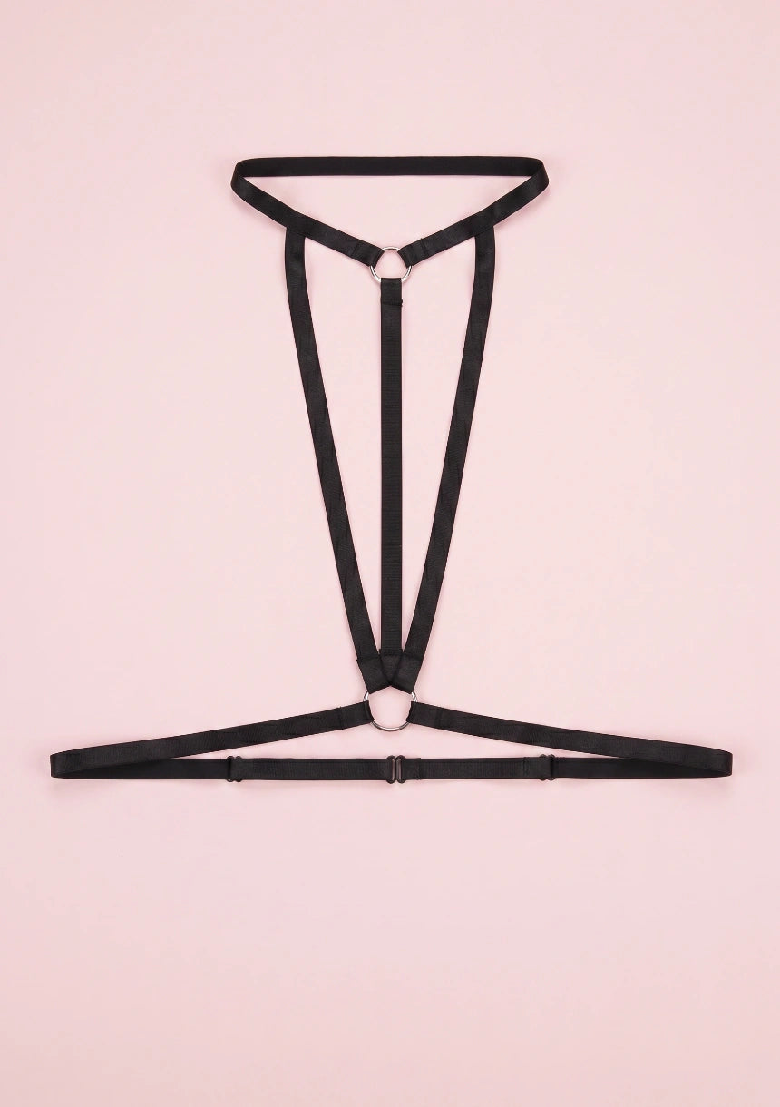 Harness z paskami do biustonosza