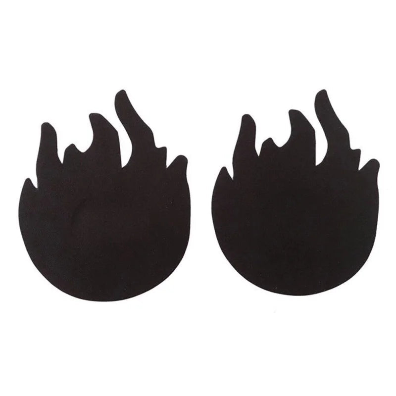 Naklejki na sutki w kształcie płomienia - Czarny / Uniwersalny