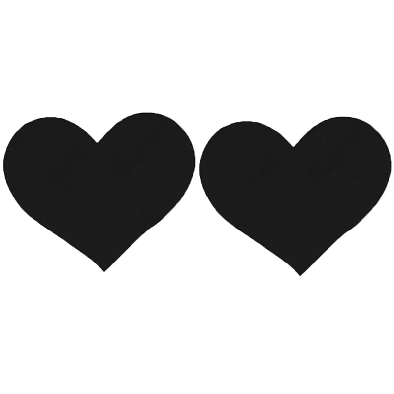 Naklejki na sutki w kształcie serca - Czarny / Uniwersalny