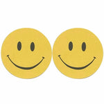 Uśmiechnięte naklejki na sutki - Żółty / Uniwersalny