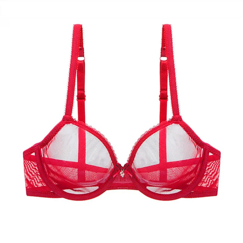 Siateczkowy biustonosz z regulowanymi ramiączkami